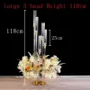 Houders 10 stks nieuw gouden bruiloft decoratie middelpunt Clear Candle Holder Acryl Candlesticks for Weddings Event Party