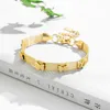 Bangle 316L из нержавеющей стали Новая мода. Высококачественные ювелирные изделия 2 слоя сварки матовой матовой матовой матовой 5-сетки бабочек сетки сетки для женщин