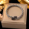 Bedelarmbanden 316L roestvrij staal nieuwe mode fijne sieraden weven interweaving gemengde kleur verstelbare charme ketting armbanden bangle voor vrouwen