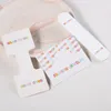 Sachets de bijoux 50pcs 3 tailles Cartes en papier d'emballage pour collier fait à la main