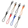 SALLE DE SURVIE D'URGENCE HAUTE RAGNE COURNE CORDE CORDE CORDE CORDE ROTABLE ROTABLE BOUCLE Paracord Keychain Crochet