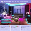 RGB Tape Tuya WiFi Smart LED tira DC 12V 5050 Ribbon Trabalho com Alexa Voice Control Color Alterar decoração de quarto 5m 20m luz