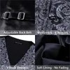 Designer Mens Classic Black Paisley Jacquard Folral Silk Waistcoat Vesten zakdoek Tie Vest Suit Pack Square Set Barrywang 240507