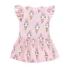 Robes de fille Little Maven Childrens Clothing Princess Robe It Imprimé Robe d'été jolie bébé filles 2024L2405