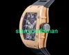 RM Luxury Watches Mechanical Watch Mills Rm010 Automatic Extra Large Date Rose Gold stG9