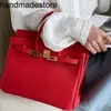 Bolsa de mão superior platina togo camada de cheiro de cheiro de gado 2024 outono/inverno moda saco vermelho bolsa de noiva bolsa bolsa de casamento artesanal de couro genuíno