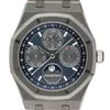 Projektant Audemar Pigue Watch Royal Oak APF Factory Royal Oak 26574Ti Permanent Calendar Mens Watch Paper