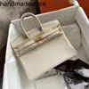 2024 Handtasche Home Platinum Bag Togo Litschee Muster handgefertigte Wachsfaden Nähhandtasche zeigt das Temperament handgefertigtes echtes Leder