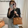 High Handbag Platinum BychanShop End Cowhide Taupe Sac One épaule Crossbody Foot's Mands Mands Handmaded Geat