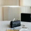 sacs fourre-tout designers femme caviar diamant grille en cuir en cuir sac noir chaîne noire carrée graisse cf body