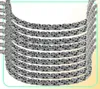 New arrival Silver Thick Link Chain fashion Byzantine Necklace Stainless Steel Mens Chains Jewelry Long Necklace45mm width6212138