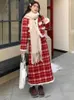 Werkjurken 2024 Winterkleding Jaar mode kleine geurige jas zoete tweedelige set vrouwen hoge taille rok 2 outfit