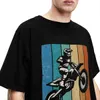 T-shirts voor heren Retro Earth Bicycle T-shirt Mens Motorfiets Off Road Bicycle Rider Retro Cotton T-Shirt Summer O-Neck Harajuku T-shirt Extra grote kledingl2405