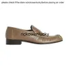 The Row the * Row 2024 Spring New Lefu Shoes Femme's's SheepSkin plissée Rond Sole plate Chaussures simples étape sur de petites chaussures en cuir f4lp