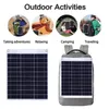 Portable Solar Panel mit zwei USB -Panel, die für Mobiltelefone geeignet sind, die Outdoor Camping -Stromversorgungsbanken aufladen.