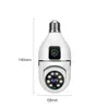 Yoosee 4MP Dual Screen Draadloze koepel Beveiligingscamera E27 Bubble Wifi Dual Lens Two Way Audio Surveillance CCTV Camera 240506