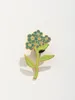 Broschen vergessen-me-nicht-nicht hart Emaille Pin Blumenliebhaber Metall Badge Botanische Brosche für Schmuckzubehör Geschenke Frauen Mädchen Mädchen