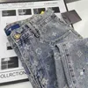Designer jeans jeans jeans jeans con buchi uomo gamba dritta zipper hip hop motociclisti motocicli