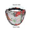 Scarves Thin Embroidered Headscarf Creative Wide Edge Hair Cover Lace Headwear Floral Multicolor Flower Pattern Headband Female