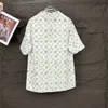 New Fashion Luxury Lettre imprimé Shirts Designer Men's Silk Casual Shirts Femme Summer Summer à manches lâches Shirt S-XL