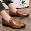 Chaussures décontractées Simugoya Fashion Men en cuir Men de cuir Classic Classic Business Business Lazy Slip-on Driving Locs
