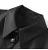 Vestido de cintura de cor sólida preta de verão com cintura curta de manga curta Vestidos casuais na altura do joelho W4M065304
