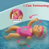 Badespielzeug Spaß Schwimmpuppensimulation Wind-up Puppenmodell Kinderbade- und Badebadspielzeug D240507