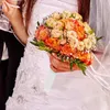 Dekorative Blumen Bouquet Materialhalter Frische Fliege künstliche Hochzeitsangebot Plastikbrautgriff Braut