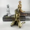 Sculptures sexy nue girl statue résine féminine sculpture art table décor bronze nue femme figurine figurine salle de maison décoration unique