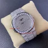 PP5719 Crystal mécanique Superclone Transparent Zircon Sports Diamond Watches Regardez automatiquement 40 mm PP5719 PP.324S AAAAA 9015 MEN'S 418 MONTREDELUXE