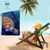 Dekens Turtle MicroFiber Strand handdoek Handhanddoek Snel droog zandloos stranddeken Zacht comfortabel voor mannen en vrouwen kampeerhanddoek