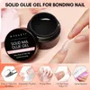 Gel de unhas Makartt Gel de unhas sólidas é usado para a cola de acrílico Glue de cura necessidade de UV pressionando em falsas unhas Q240507