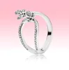 NEUER SPARKLING Butterfly Open Ring Women Grils Sommerschmuck für 925 Sterling Silver CZ Diamond Eheringe mit Originalbox5917718