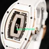 RM Luxury Watches Mechanical Watch Mills Womens Series RM0701 Black Lip 18K Rose Gold Snow Diamond Automatic Mechanical Womens White Ceramic Womens WATC ST07