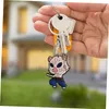 Keychains Lanyards Ghost Slaying Blade Keychain Key Rings Chain pour filles Prix de classe Courte