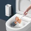 Wikhostar TPR 실리콘 화장실 브러시 유연한 부드러운 강모 청소 없음 DEAD 코너 WC 욕실 액세서리 240508