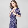 Maternity Dresses Pregnant Women Clothing Care Dress Party Flower Dress Pregnant Women Long Breast Feeding Dress Pregnant Women DressL240508