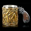 Pistool mugs revolver pistool pistool tankard mok met munitie kogel ronde schelpen bier mugs koffie beker drinkware 400 ml 2202