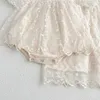 Robes de fille Summer 2023 sœurs robe fille fille robe bébé fête bébé fille princesse en dentelle robe bébé une-pièce dressl2405