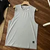 Mens tank tops tech designer tech print summer Quick drying vest Sports classic black, white and gray double tri-color optional