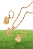 Etiopian14 K Solid Fine Gulgulguldfylld kärlek hjärtan smycken hängande kedja örhängen afrikansk brud bröllop blommor bijoux9580960