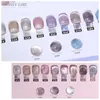 Nail Gel 9 Color Fairy Cats Eye Plain Polling Glossy Full Match Glue Bright Multi Bradient Art Q240507