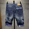 Modekleidung 2024 Trendy Marke True Religiöse Jeans Shorts Men Destressed Löcher Trendy Instagram High Street Explosive Streetstyle Herren Jeans Designs
