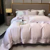 Austria100 peças lanjing seda 4 peça conjunto leve luxo dormindo nua fria, sentimento refrescante de cama de gelo de verão 240508