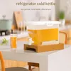 Dispensador de botellas de agua para jugo de refrigerador y recipientes de bebidas fiestas con diseño de grifo refrigerador de 3.5l de capacidad