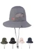 Fiskedesign Sun Hat and Mesh Hat For Menwomen Safari Cap med Sun Protection Unisex Bucket Outdoor Boonie Hat8734202