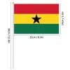 Accessoires Pterosaur 14 * 21cm Flag à main ghana, monde international africain ghana ghana dans le ghana dans les cadeaux de décoration de drapeau de petit drapeau ondulé