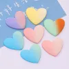 Miniatures 100pcs kawaii électroplaste irisation crafts artisanat appartement résine pêche coeur cabochon coton accessoires