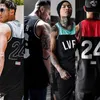 Hirts Herren Gym Fitness schnell trockener Basketball Tanktop Jogger Sleless Hemd atmungsable Sportweste männliche Laufkleidung Freizeitweste J240507