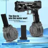 Sable Play Water Fun Fower Electric Water Gun Toy entièrement automatique Spray continu Piscine d'été continue Q240408